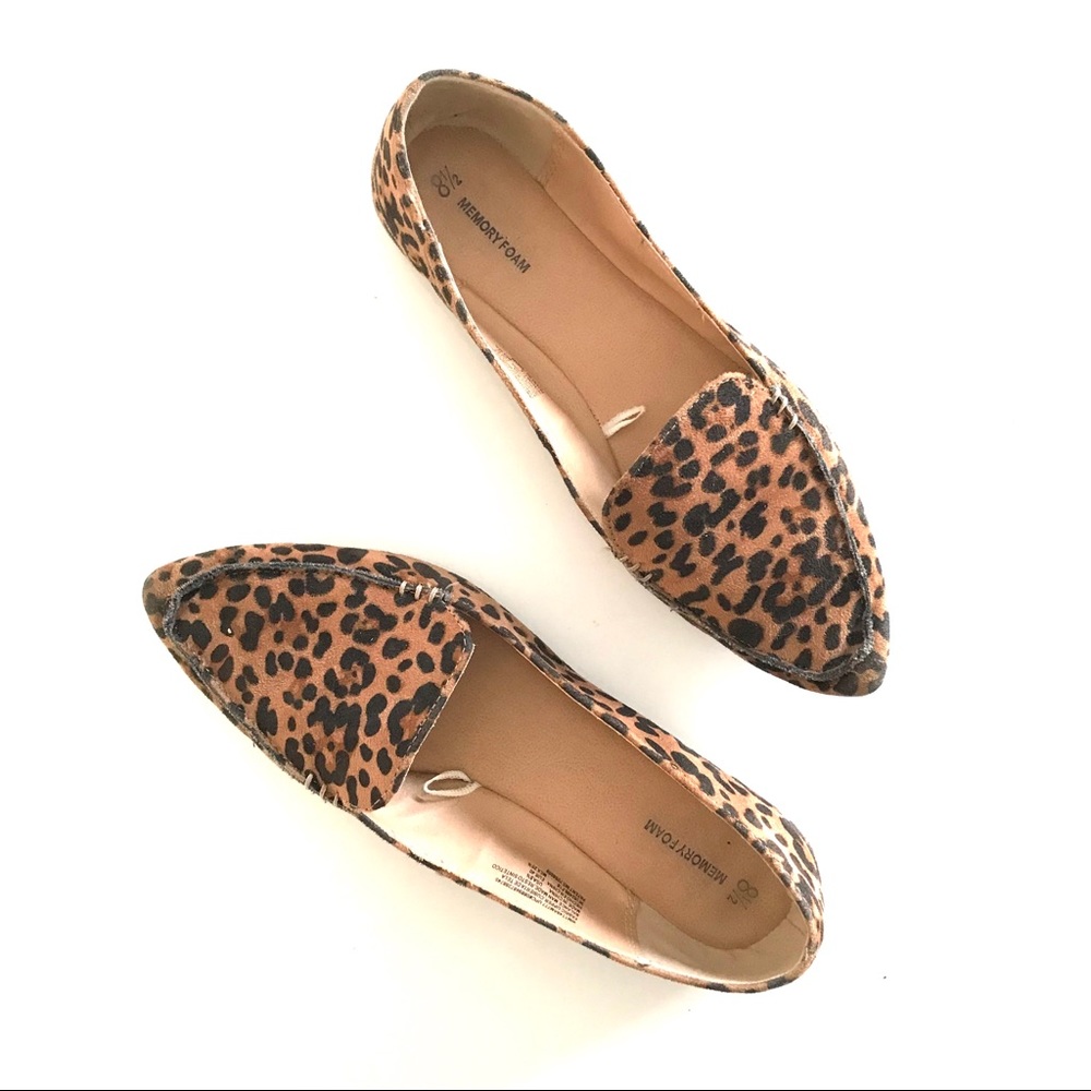 Leopard Print Memory Foam Loafers